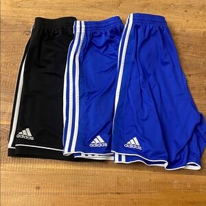ADIDAS Men’s Soccer Shorts Size Small Bundle set of 3